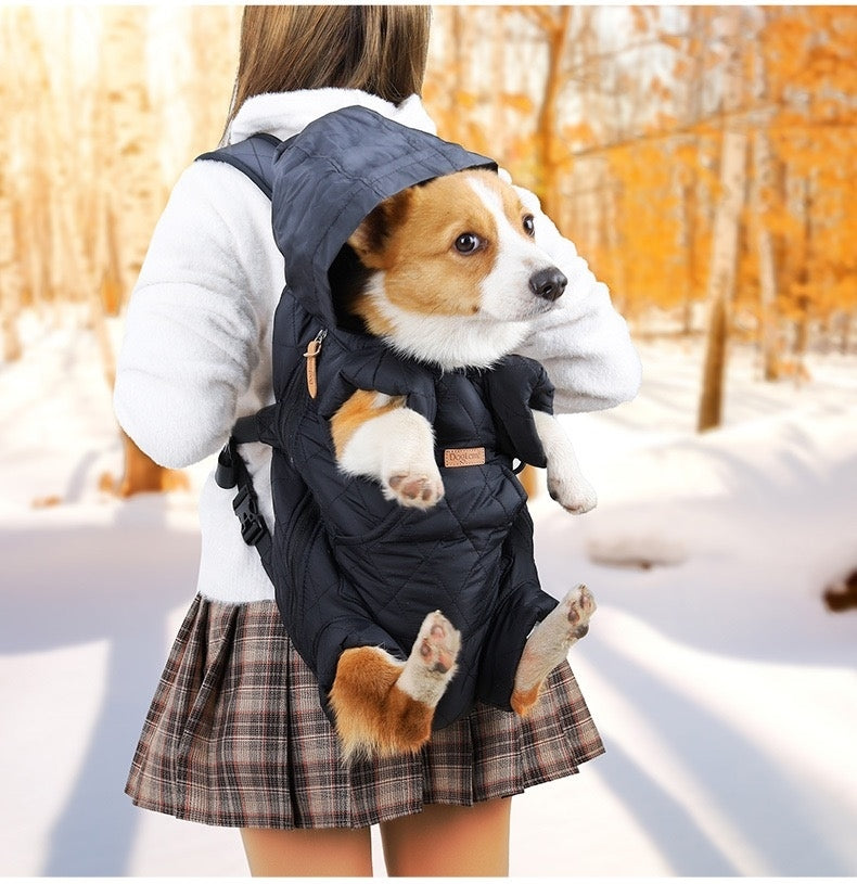 Winter Pet Backpack Carrier for Cats & Dogs