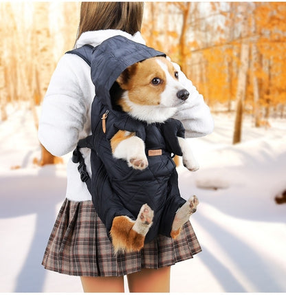 Winter Pet Backpack Carrier for Cats & Dogs